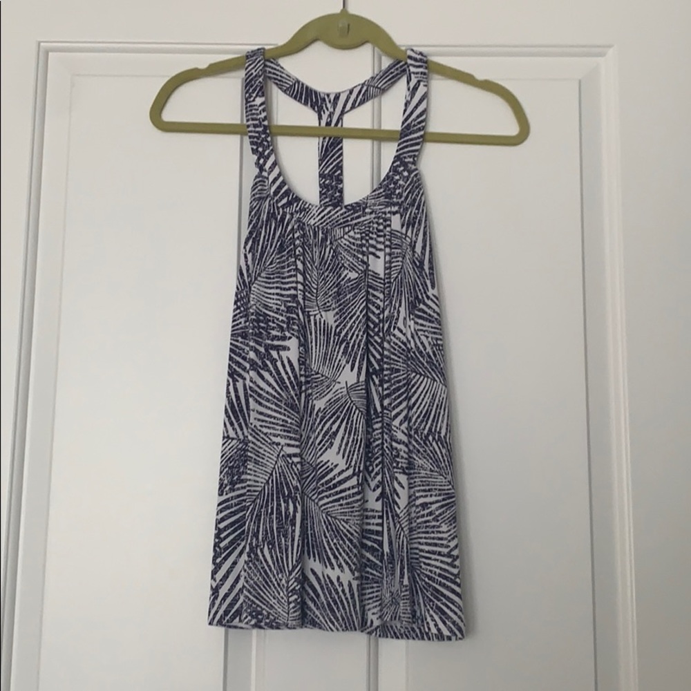 Palm-Print T Back Tank Top